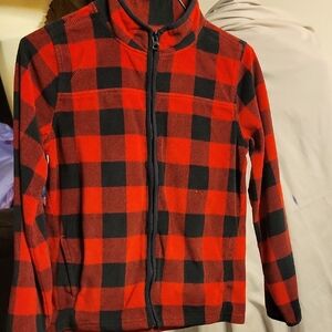 OshKosh B'gosh Red and Black Plaid Jacket